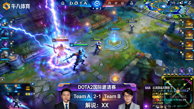 牛八体育电竞游戏DOTA2国际邀请赛直播画面